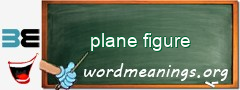 WordMeaning blackboard for plane figure